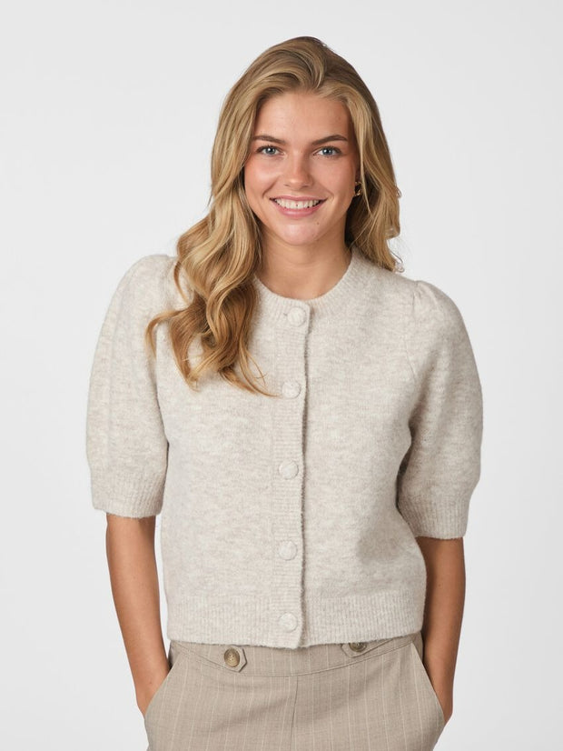 Trudy Knit Cardigan - Beige Melange - Neo Noir