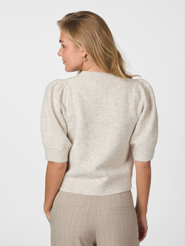Trudy Knit Cardigan - Beige Melange - Neo Noir