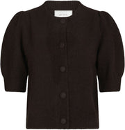 Trudy Knit Cardigan - Dark Brown - Neo Noir