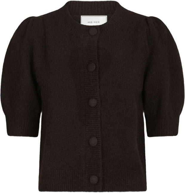 Trudy Knit Cardigan - Dark Brown - Neo Noir