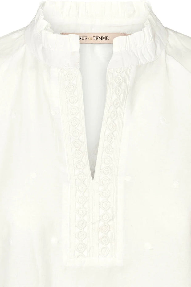 RDFGaladia Blouse - Off White - Rue de Femme