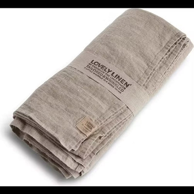Borddug - 145x380cm - Natural Beige - Lovely Linen