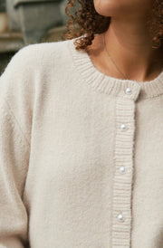 Mixie Knit Cardigan - Ivory - Neo Noir