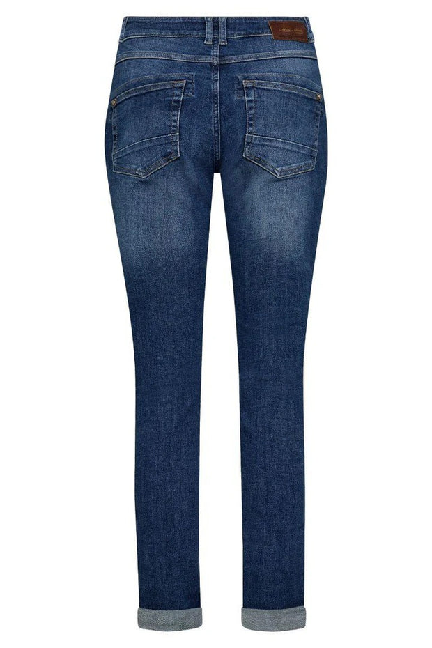 MMNaomi Ricamo Jeans - Mid Blue - Regular - Mos Mosh