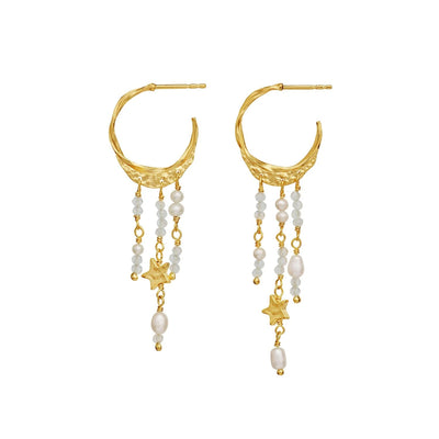 Helem Earrings - Forgyldt - Maanesten