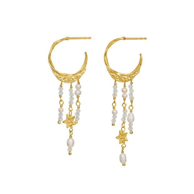 Helem Earrings - Forgyldt - Maanesten