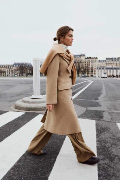 ThoraIW Lapel Coat R - Tobacco Brown - InWear