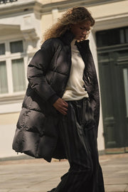 Nova Square Down Coat - Dunfrakke - Black - Mos Mosh