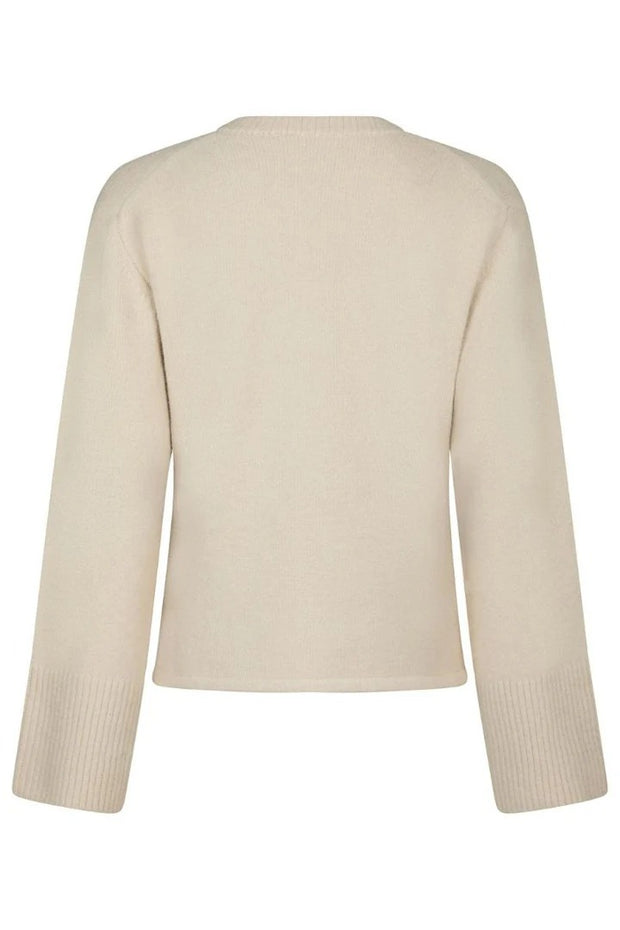 Mixie Knit Cardigan - Ivory - Neo Noir