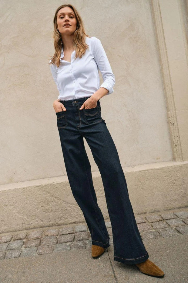 MMColette Deluxe Jeans - Dark Blue - Mos Mosh