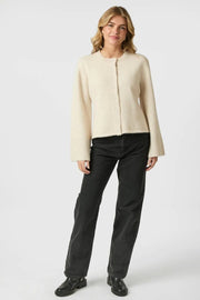 Mixie Knit Cardigan - Ivory - Neo Noir