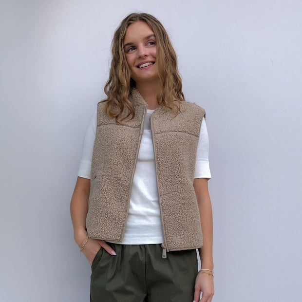 MMRowe Teddy Waistcoat - Savannah Tan - Mos Mosh