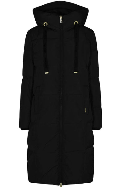 Nova Square Down Coat - Dunfrakke - Black - Mos Mosh
