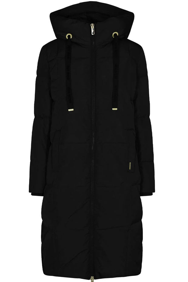 Nova Square Down Coat - Dunfrakke - Black - Mos Mosh