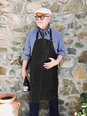 Forklæde - 100% Kernelæder - Sort - Made by Mama