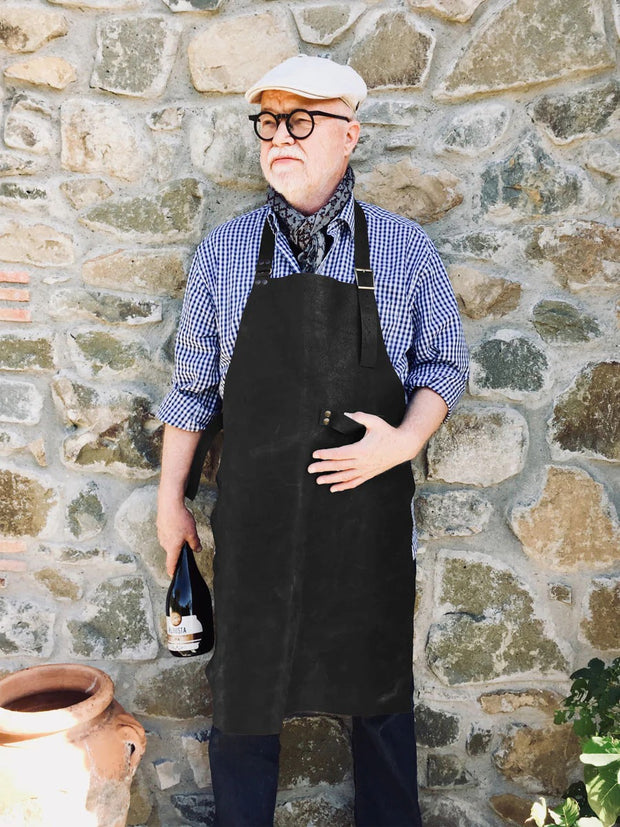 Forklæde - 100% Kernelæder - Sort - Made by Mama