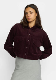 Cropped Shirt - Burgundy - Selfhood