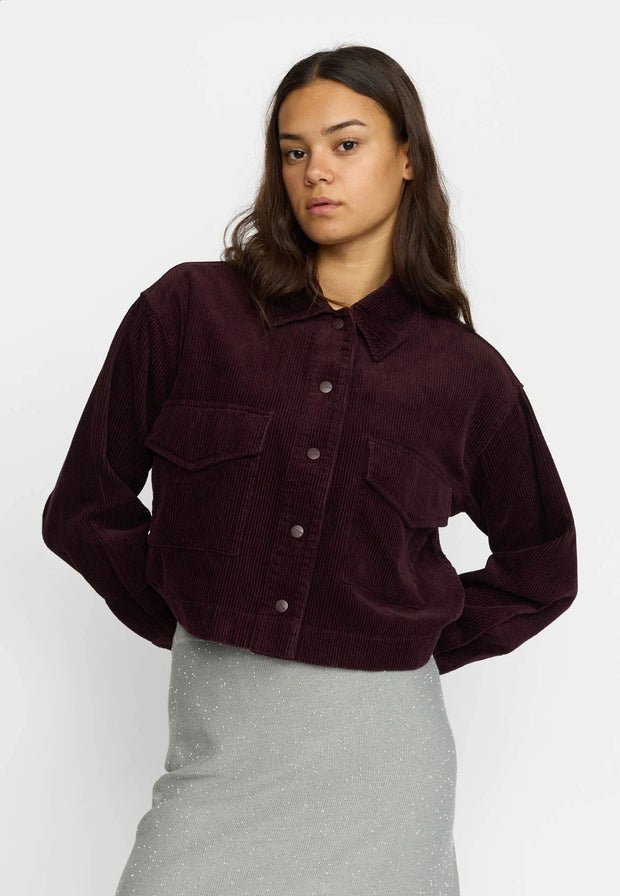 Cropped Shirt - Burgundy - Selfhood