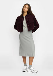 Cropped Shirt - Burgundy - Selfhood