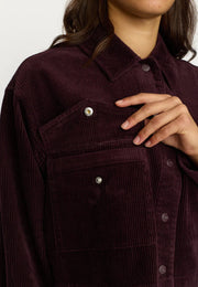 Cropped Shirt - Burgundy - Selfhood