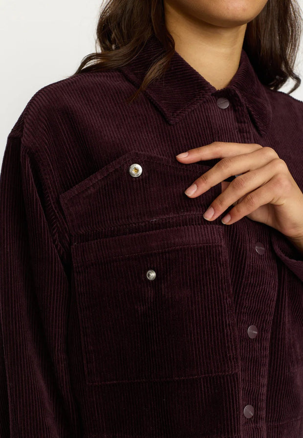 Cropped Shirt - Burgundy - Selfhood