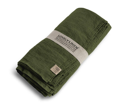 Borddug - 145x300cm - Jeep Green - Lovely Linen