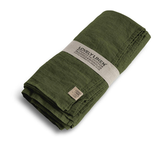 Borddug - 145x250cm - Jeep Green - Lovely Linen