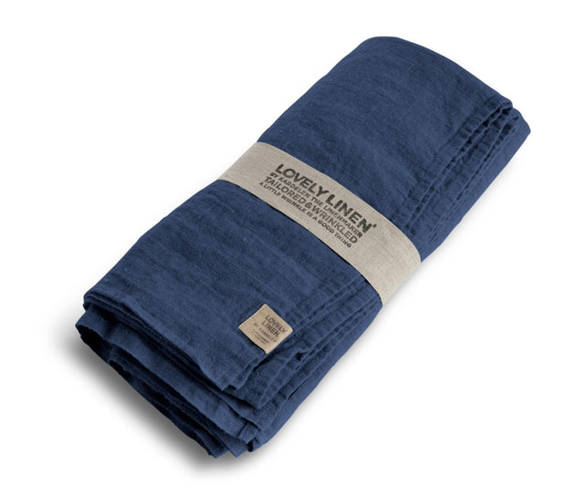 Borddug - 145x380cm - Denim Blue - Lovely Linen