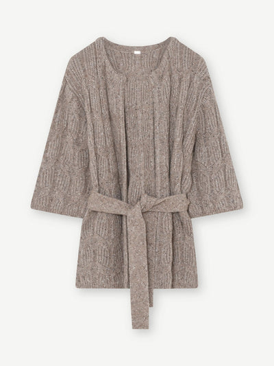 Roberta - Knit Cardigan - Mocha - Gustav