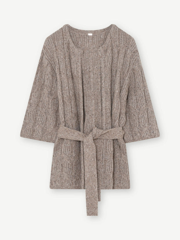 Roberta - Knit Cardigan - Mocha - Gustav