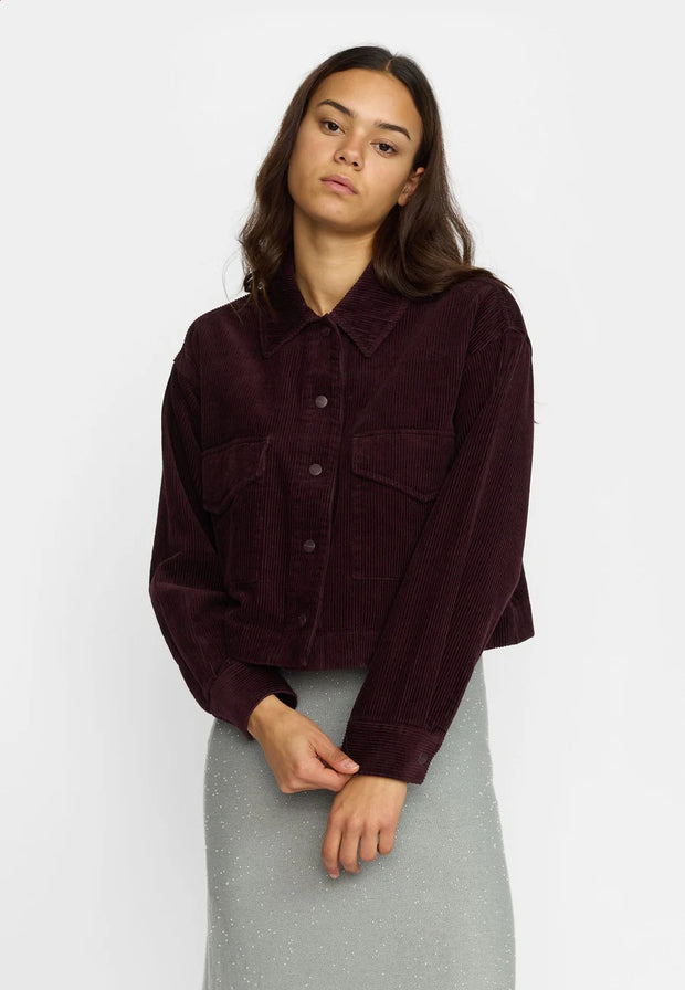 Cropped Shirt - Burgundy - Selfhood