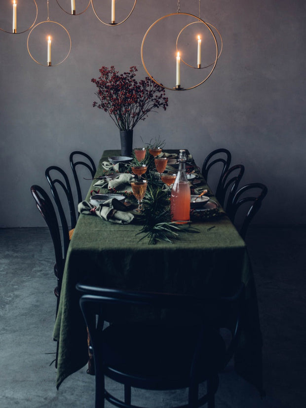 Borddug - 145x300cm - Jeep Green - Lovely Linen