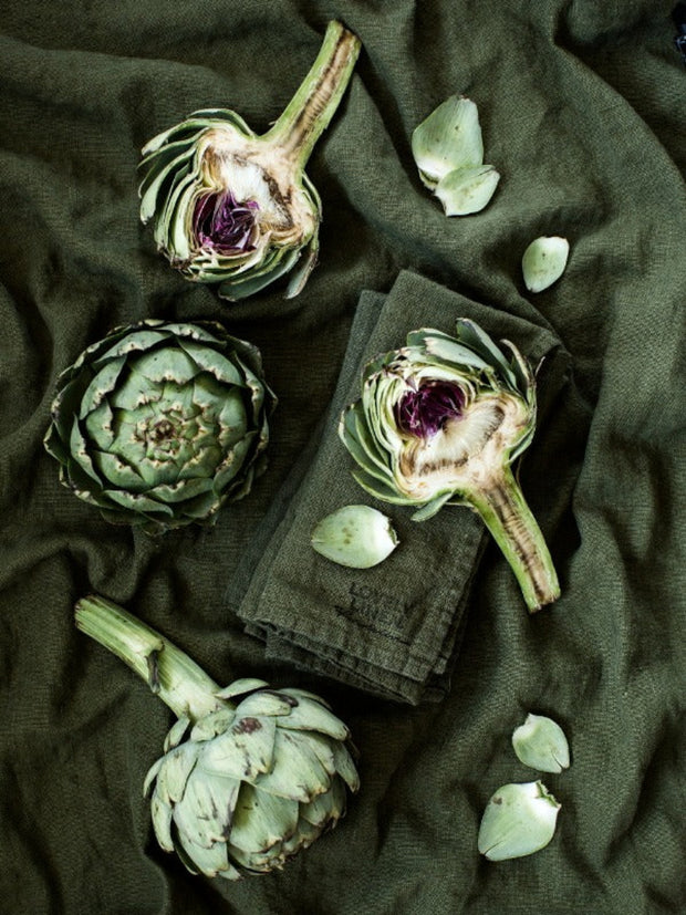 Borddug - 145x380cm - Jeep Green - Lovely Linen