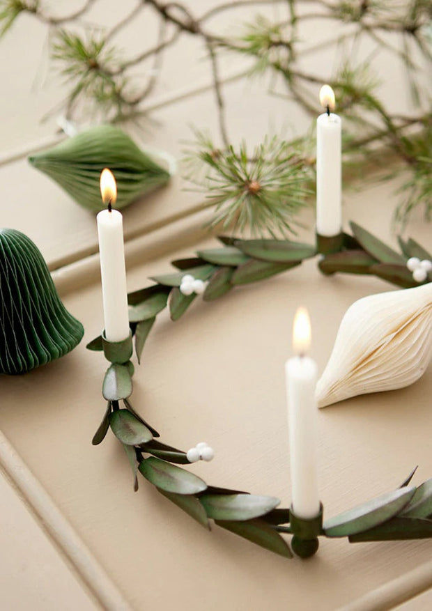 Advent Candle Holder Leaf - Ming - Bungalow