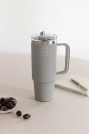 Thermo Cup with Straw - Light Grey - Aya&Ida