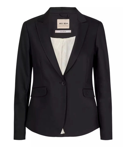 Blake Night Blazer Sustainable - Blazer - Sort - Mos Mosh