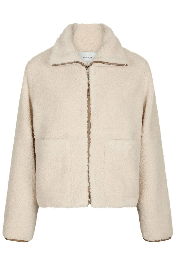 Effa Teddy Jacket - Ivory - Neo Noir