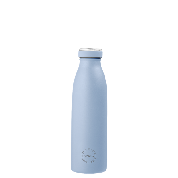 Drikkeflaske - Powder Blue - 500ml. -  Aya & Ida