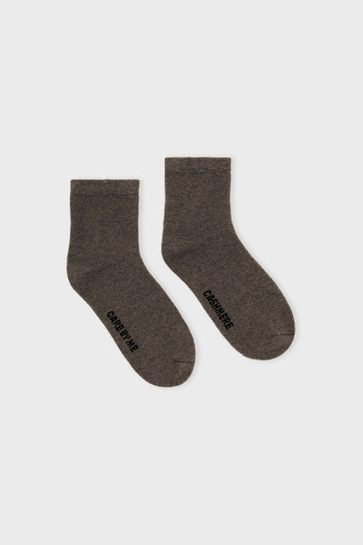 Soft Feet Socks - 100% Cashmere - Brun - Care by Me