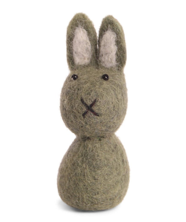 Bunny Small - Green - w/Hanger - 8cm - Påskehare - Én Gry & Sif