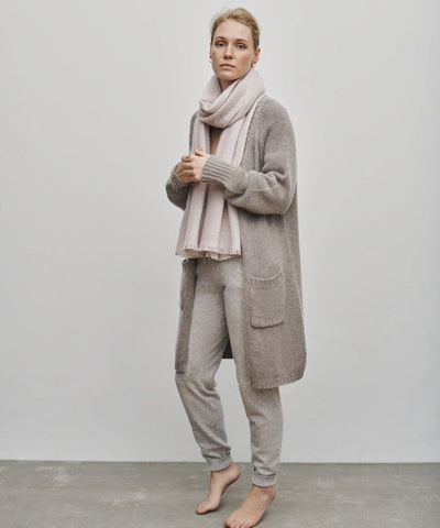 Esther Cardigan -Dark Sand - 50% Cashmere-50% Uld - Care by Me