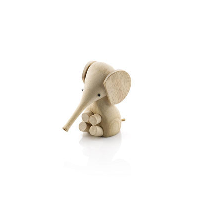Baby Elefant - Gummitræ - H11cm - Gunnar Flørning - Lucie Kaas