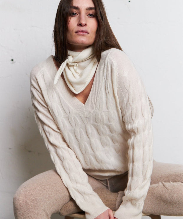 Sierra - Cashmere Sweater - Off White - O´TAY